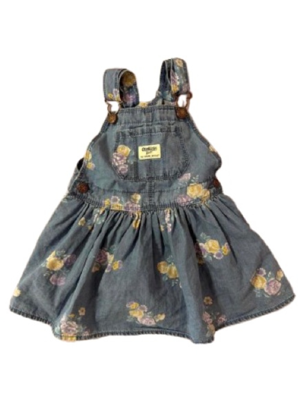 Oshkosh-b-gosh Baby Girl Denim Overall Dress size 2T